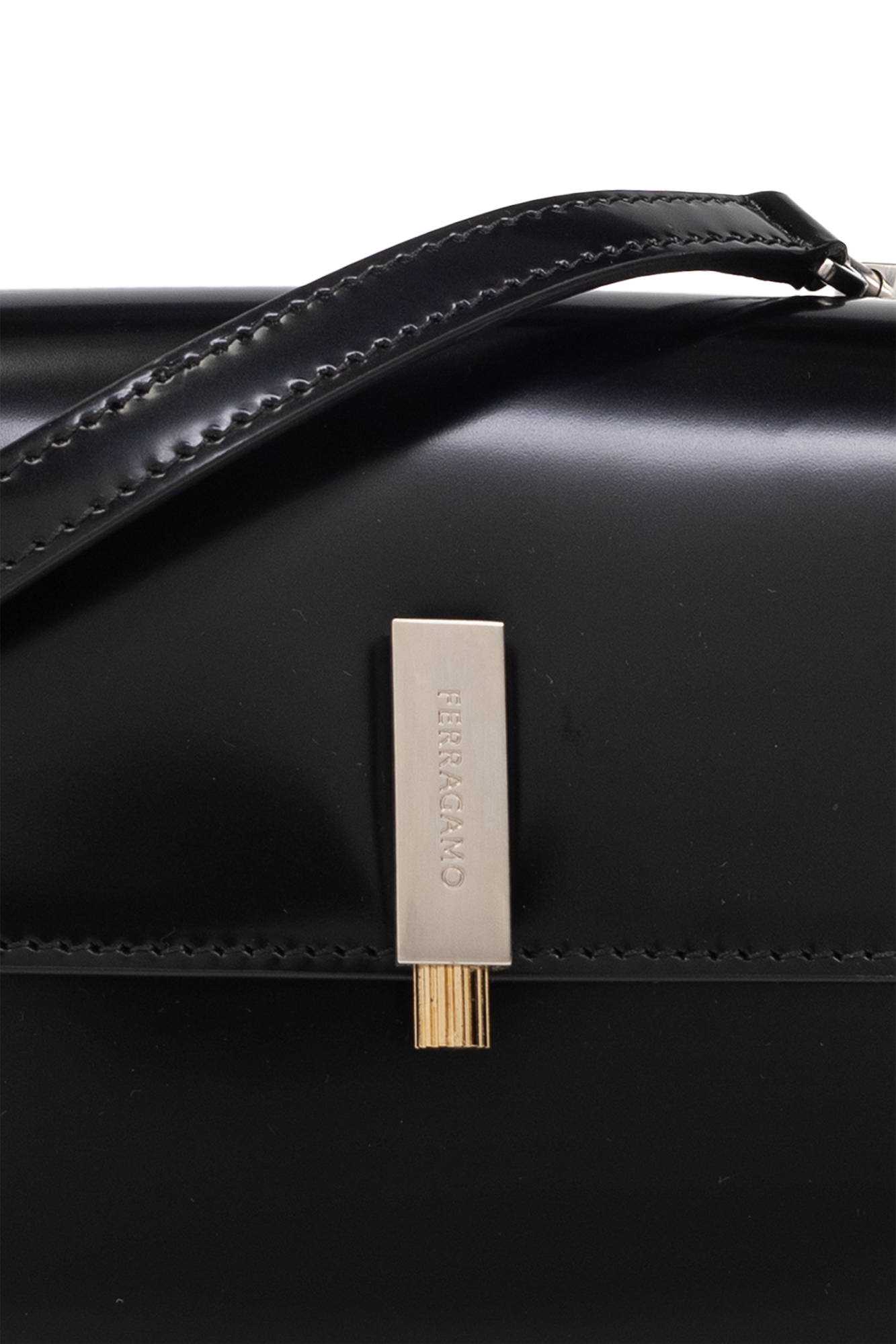 フェラガモ☆PRISMA MINI プリズマレザーショルダーバッグ SchaferandweinerShops Japan - Black 'Prisma Mini' shoulder